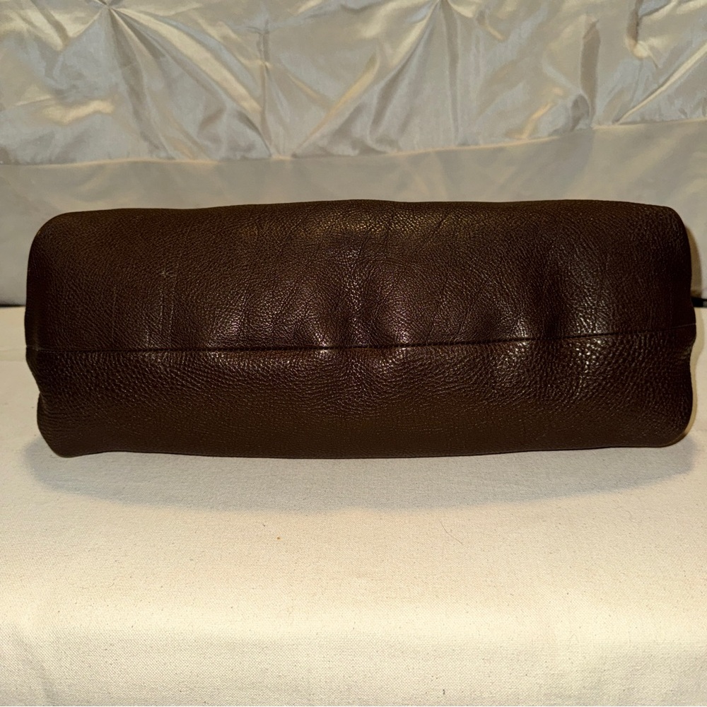 Salvatore Ferragamo Dark Brown Leather Hobo Bag - Picture 6 of 6